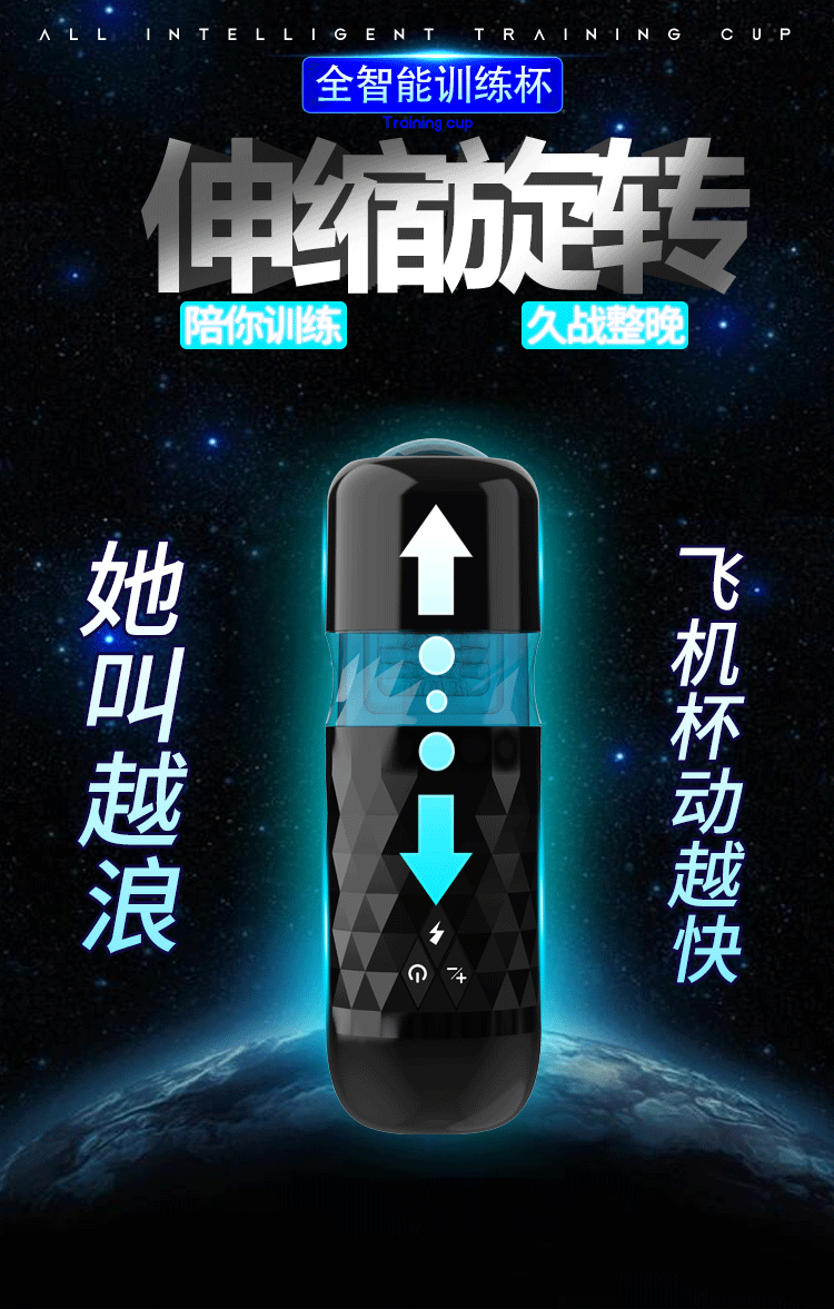 星空騎士伸縮旋轉發音飛機杯 01