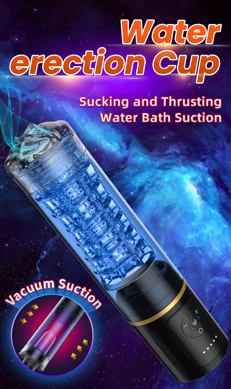 MeiJi Aqua Erection Masturbation Cup (Black) – Includes Soft Flesh Sleeve 01