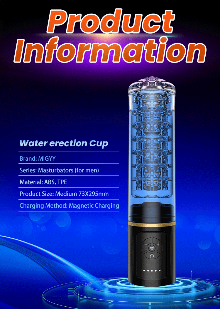 MeiJi Aqua Erection Masturbation Cup (Black) – Includes Soft Flesh Sleeve 19