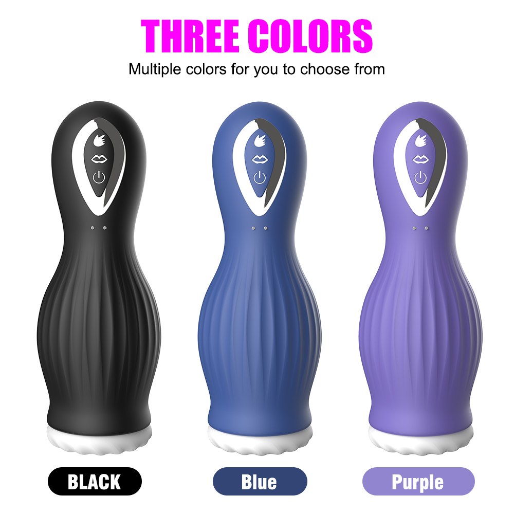 Dragon Lick Tongue Vibrating & Suction Masturbation Cup (Black) 09