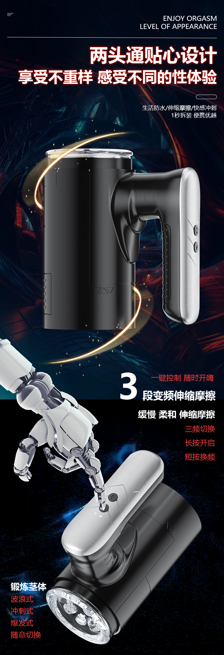 手提贯通摩擦伸缩飞机杯(马克) 04