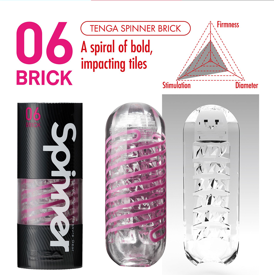 Tenga Spinner 06 Brick Masturbator03