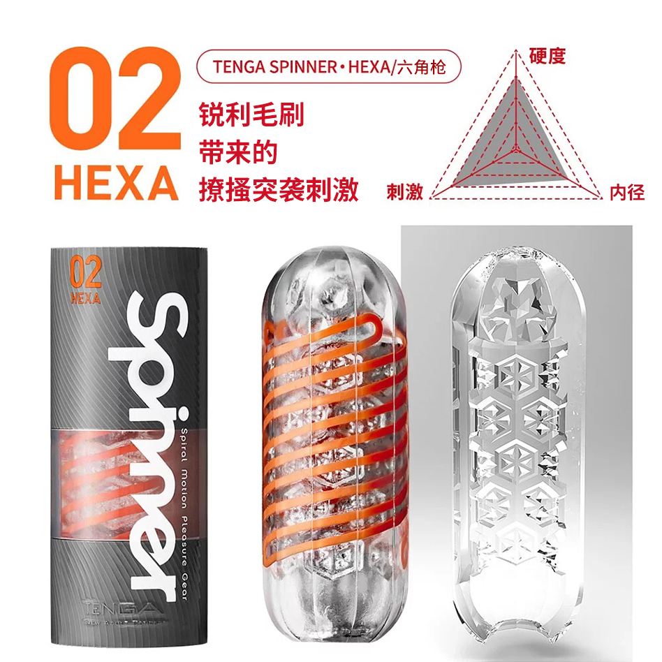 Tenga典雅陀螺02蜂窝纹飞机杯自慰器(HEXA)03