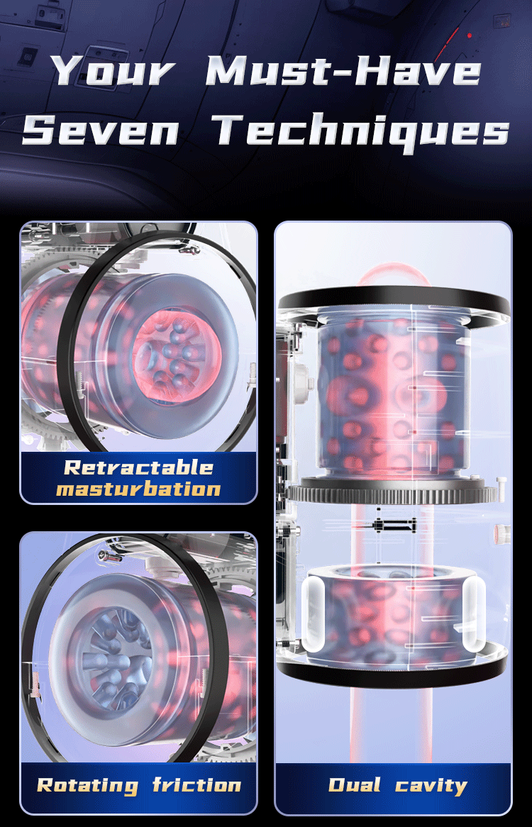 Bath Dragon Thrusting Rotating & Dual-Vibration Masturbation Cup (Red) 03