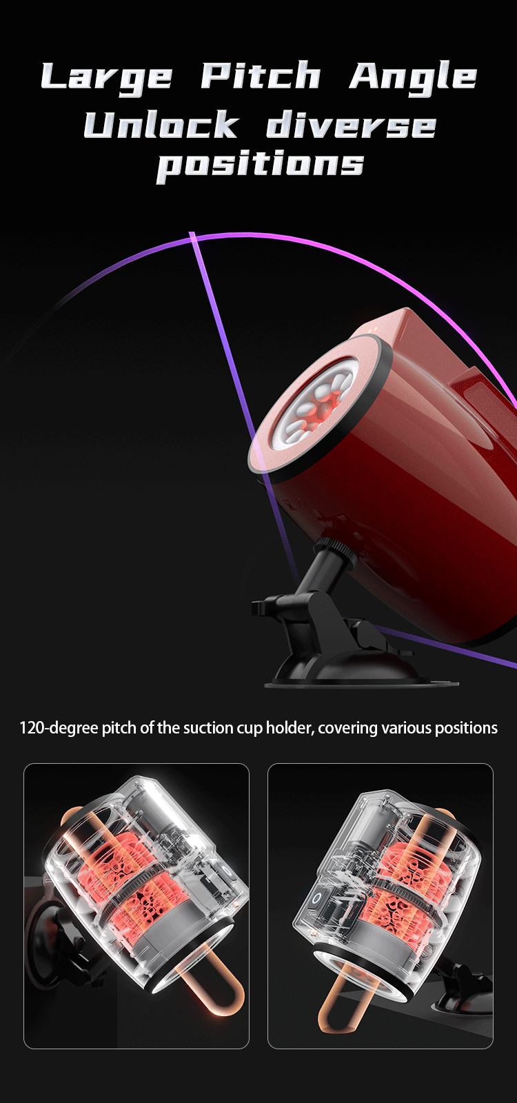 Bath Dragon Thrusting Rotating & Dual-Vibration Masturbation Cup (Red) 07