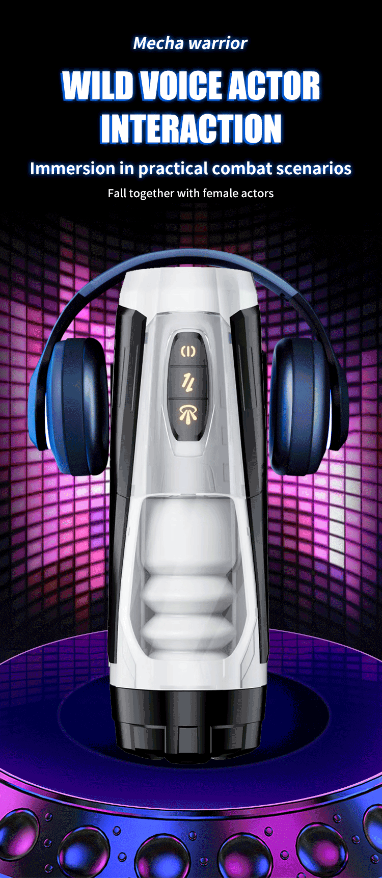 Mecha Warrior Thrusting Vibrating & Moaning Masturbation Cup 15