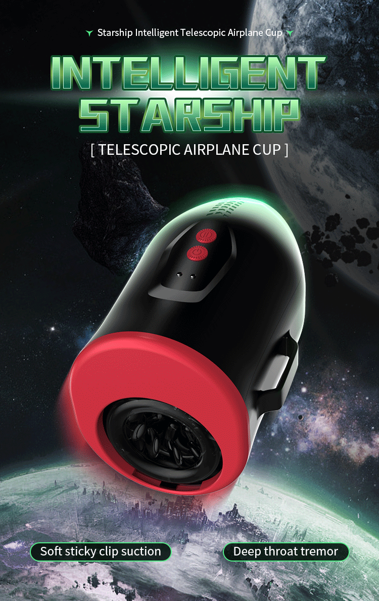 Star Arrow Waist-Strap Thrusting & Vibrating Masturbation Cup (Black) 01