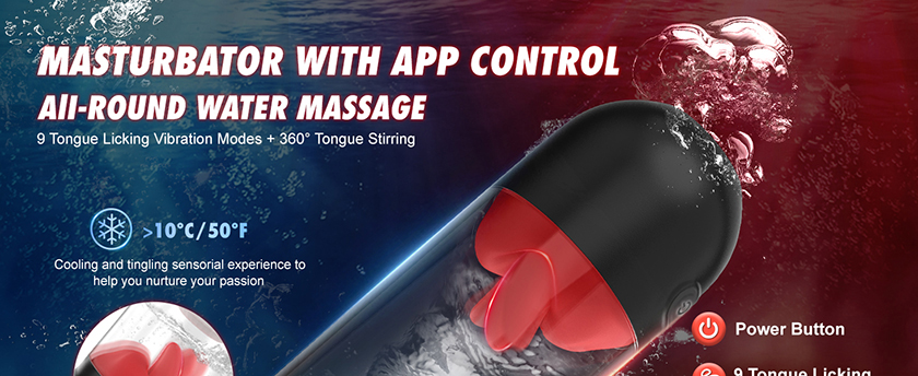 Zero Point App Control Tongue-Licking & Vibrating Masturbation Cup 01