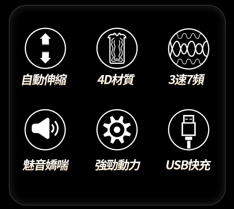 雄風伸縮發音飛機杯(X-FENG)黑色 02