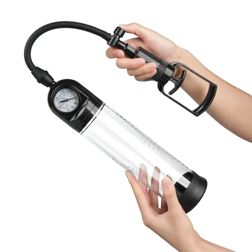 TSN Male Air Pressure Gauge Manual Vacuum Penis Erection Enhancement Device02