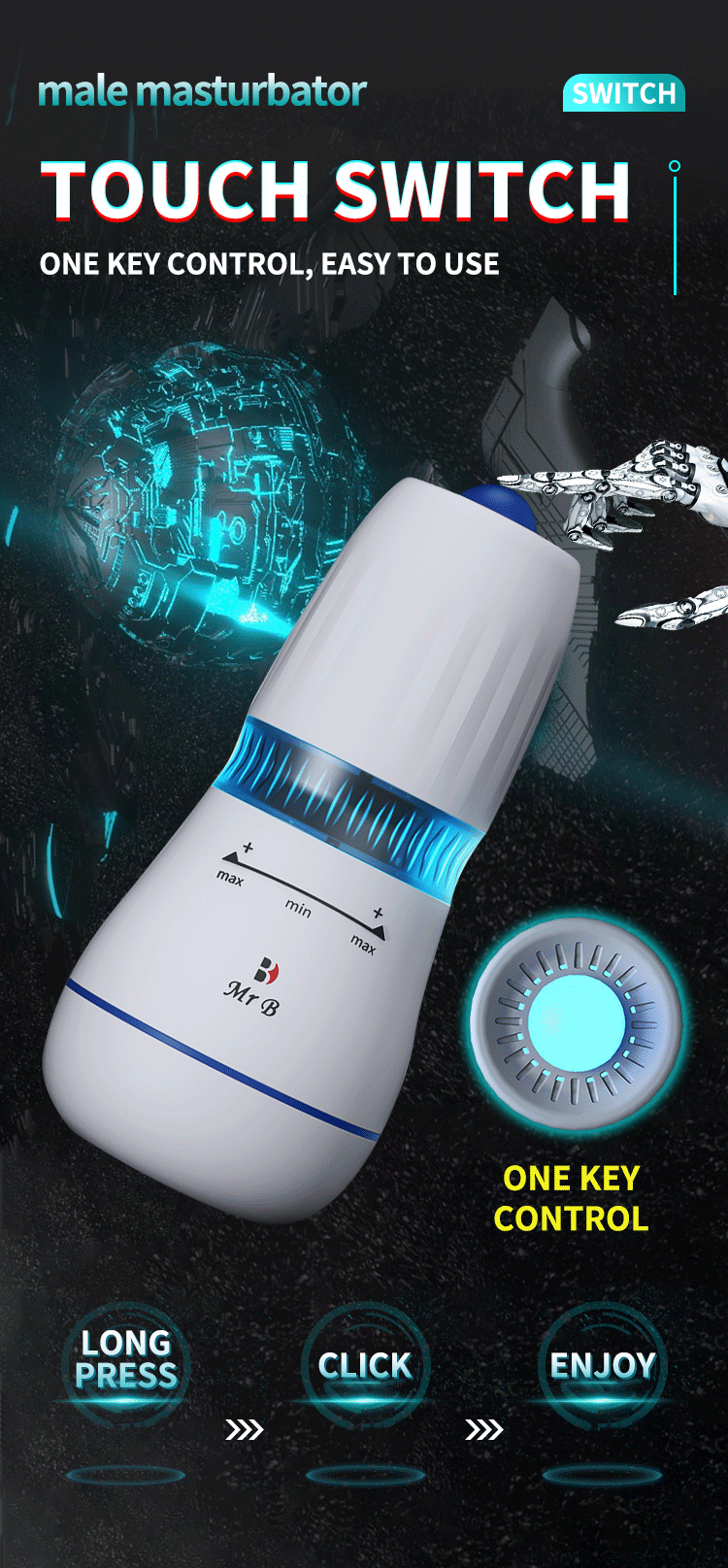 MR.B B6 Stellar Rotating & Suction Masturbation Cup 01