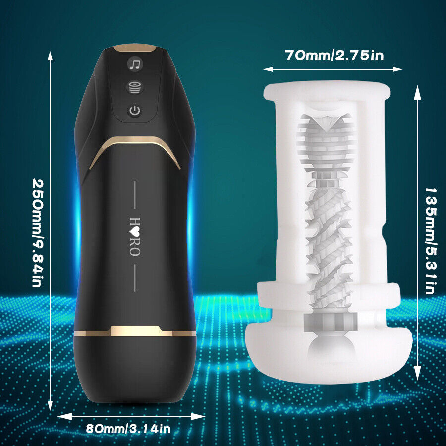 Hero Suction Vibrating Warming & Moaning Masturbation Cup 13